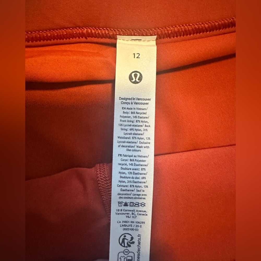 Lululemon Varsity High-Rise Pleated Tennis Skirt - Autumn Rust-Size 12-NWT - Picture 10 of 11